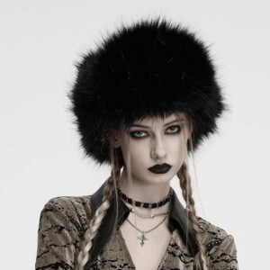 Punk Dark Plush Hat