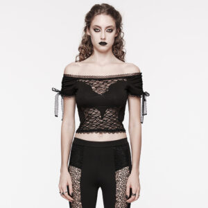 Gothic Sexy Lace Short Top