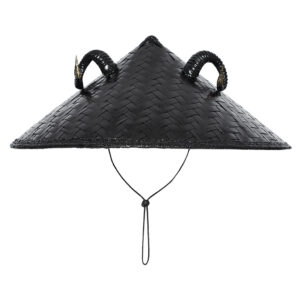 Punk Dark Sheep Horn Conical Hat