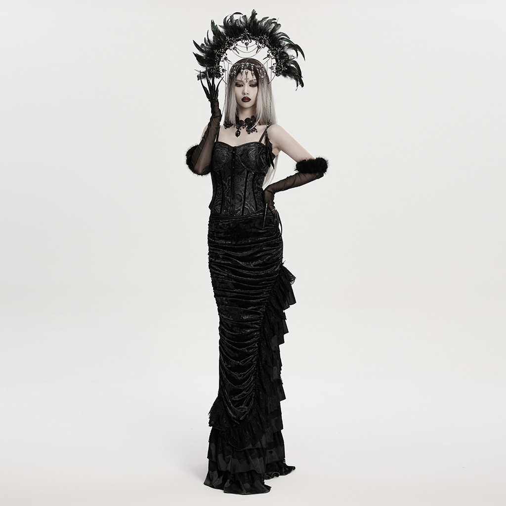 Goth Virgin Feather Hair Hoop - Image 4