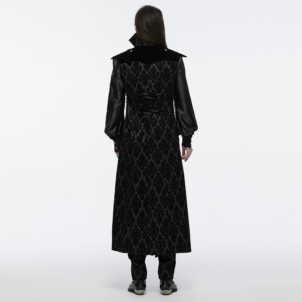 Retro Goth Stand Collar Jacket - Image 4