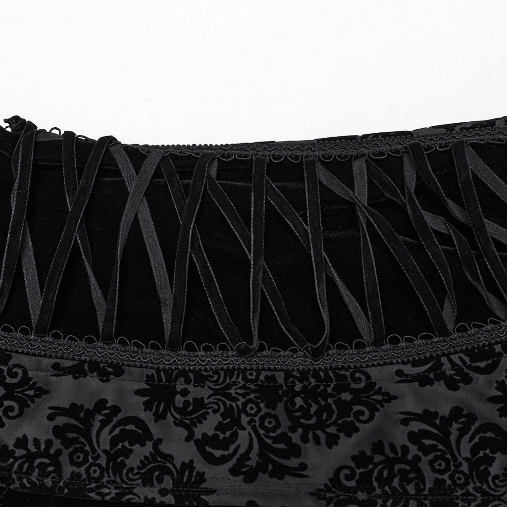Retro Goth Stand Collar Jacket - Image 7