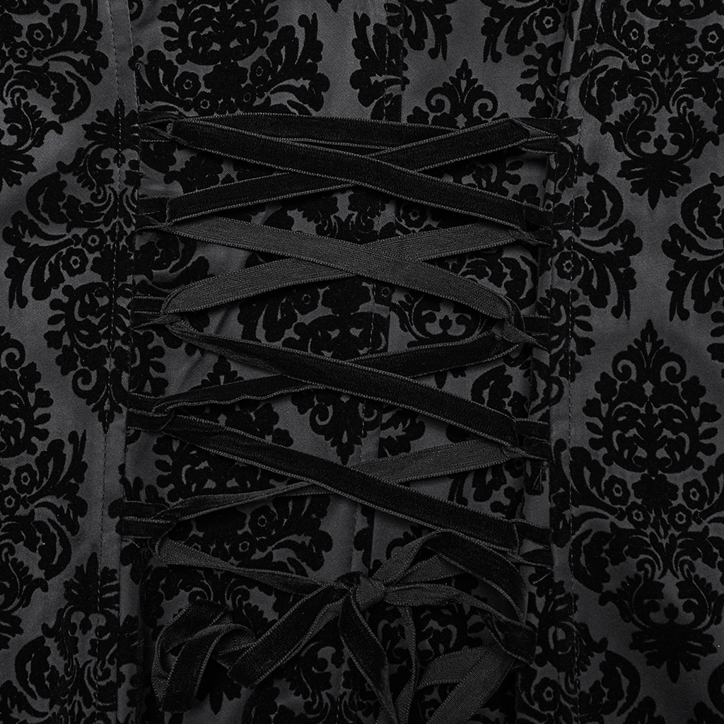 Retro Goth Stand Collar Jacket - Image 8