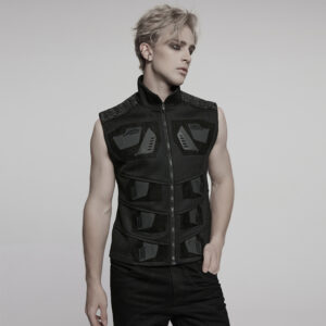 Straight Tube Silhouette Cyberpunk Vest