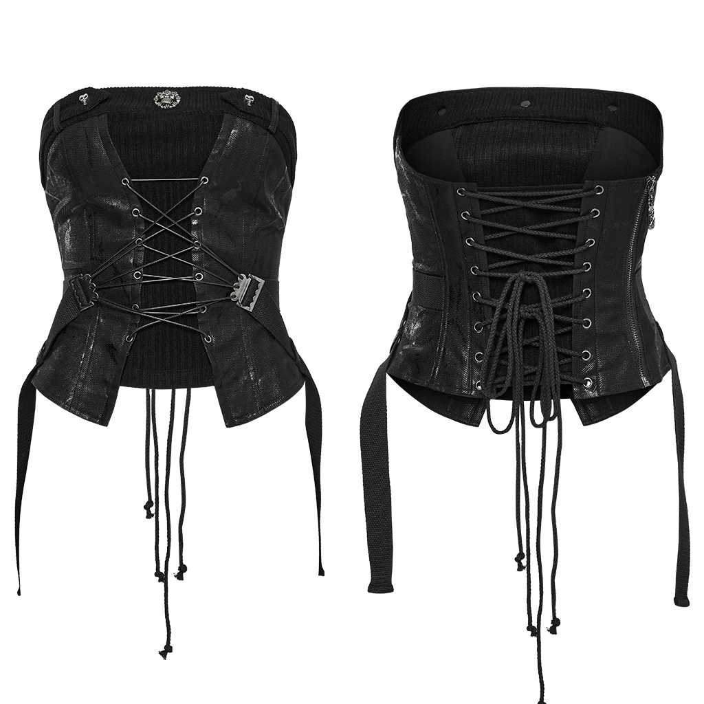 Bustier Style Black Tube Top - Image 5
