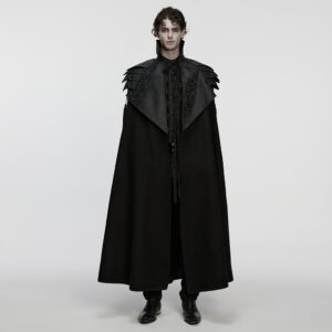 Goth Irregular Shoulder Armor Cloak