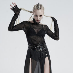 Punk Horizontal Neck T-Shirt