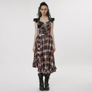 Tie-Dyed Plaid Dress