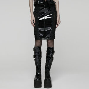 Goth Patent Leather Skirt