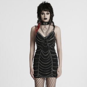 Punk Metal Chain Skirt