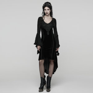 Exquisite Goth Velvet Dress