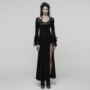 High Slit Goth Dress