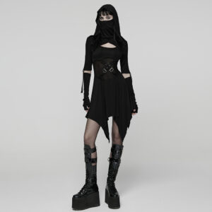 Soft-Knit Fabric Wasteland Dress