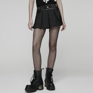 Punk Pleated Mini Skirt