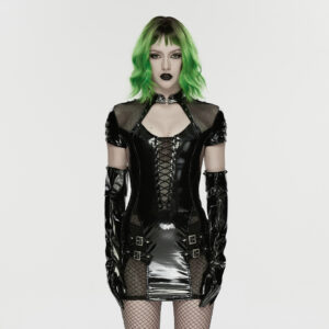 Punk Patent Leather Dress