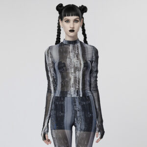 Post-apocalyptic Techwear Tight Mesh T-shirt