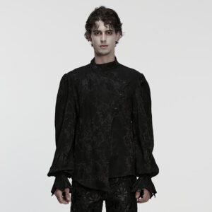 Goth Irregular Placket Shirt