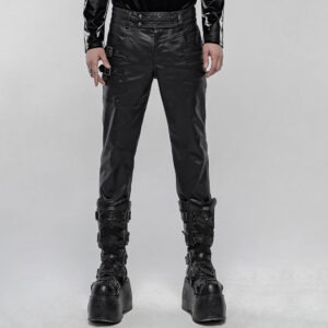 Punk Imitation Leather pants