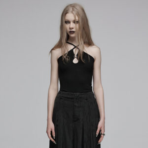 Chinese Style Water-Drop Hollow Camisole