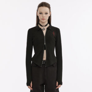 Fit Knitted Embroidered Coat