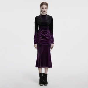 Goth Velvet Gradient Dress
