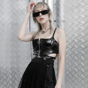 Black "Millennium E-Worm" Half-Breast Cup Hollow Gallus