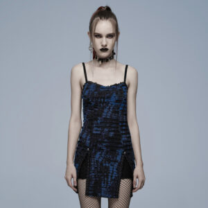 Gothic Abstract Print Slip Dress