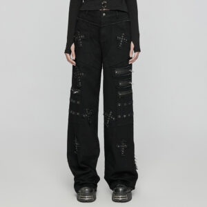 Decadent Cross Patch Straight Pants