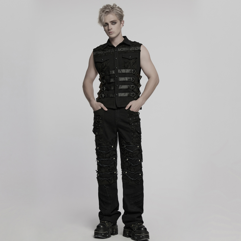 Personalized Straight Punk Pants - Image 4