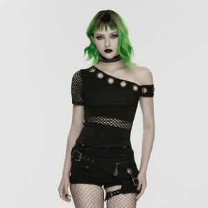 Punk Denim Tattered Shorts