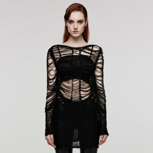 Punk Sexy Hollow Long Sweater