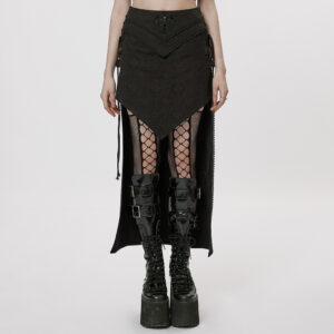 Gothic A-Shaped Jacquard Skirt