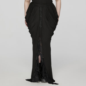 Goth Long Slim Skirt