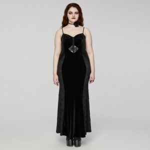 Goth Dark Heart Slip Dress