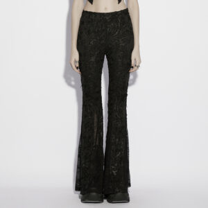 Goth Jacquard Flared Pants