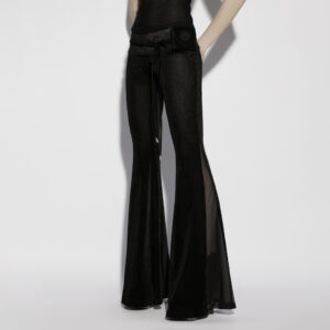 Goth Low Waist Flared Pants