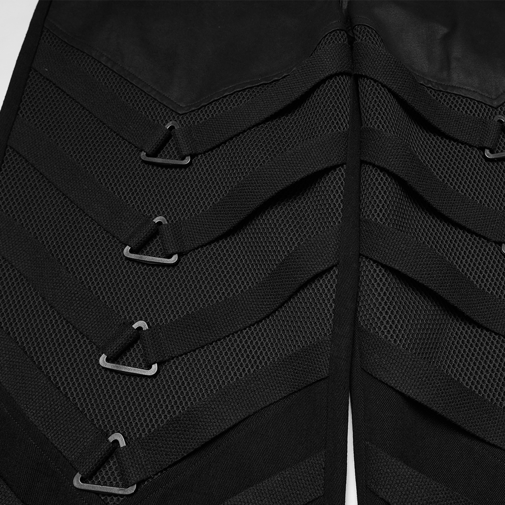 Punk Dark Wide Leg Pants - Image 8