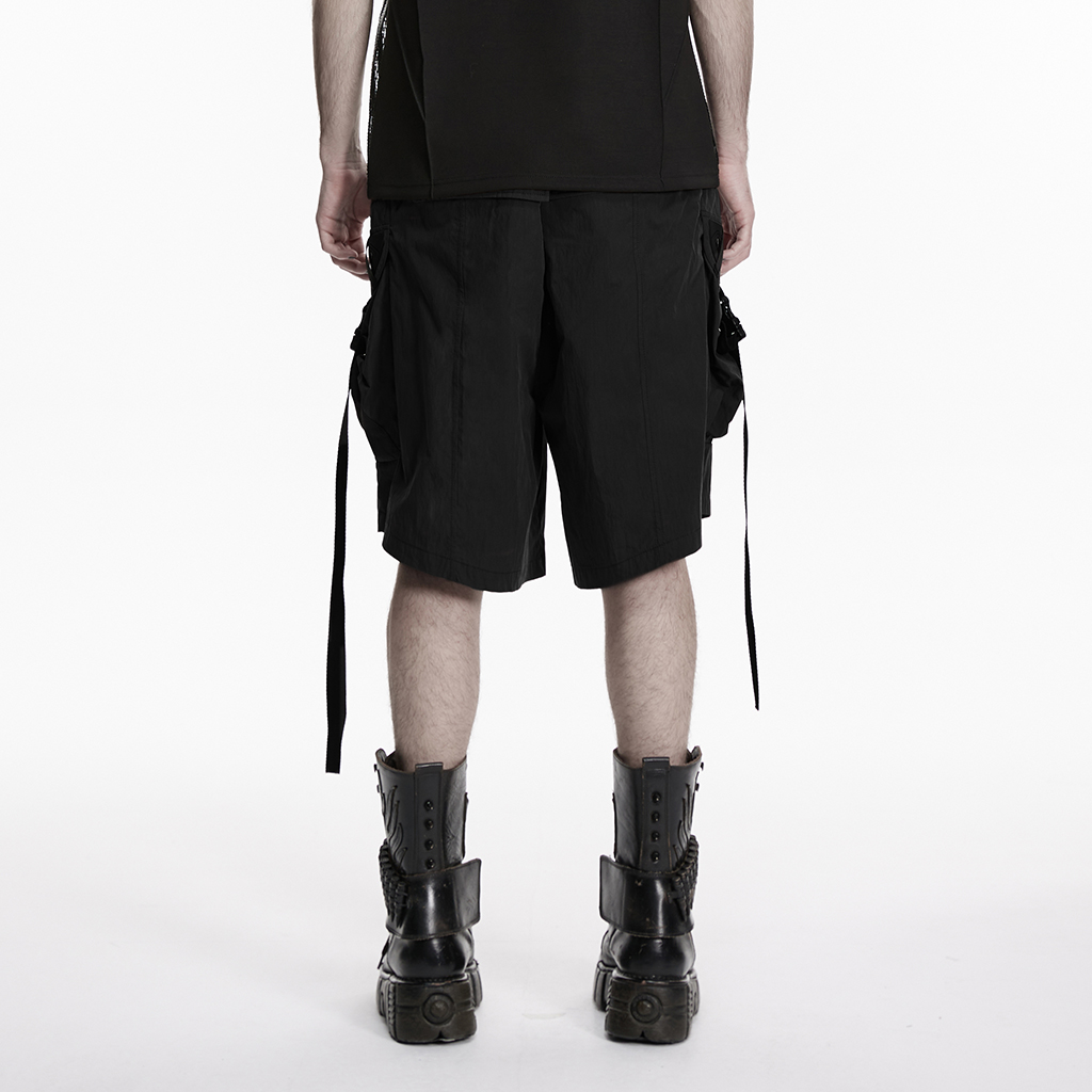 Black Cargo Shorts - Image 3