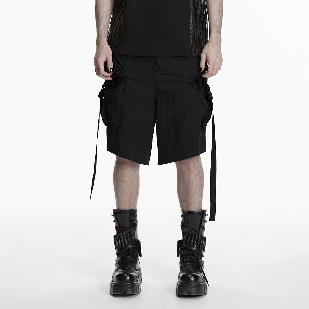 Black Cargo Shorts - Image 4