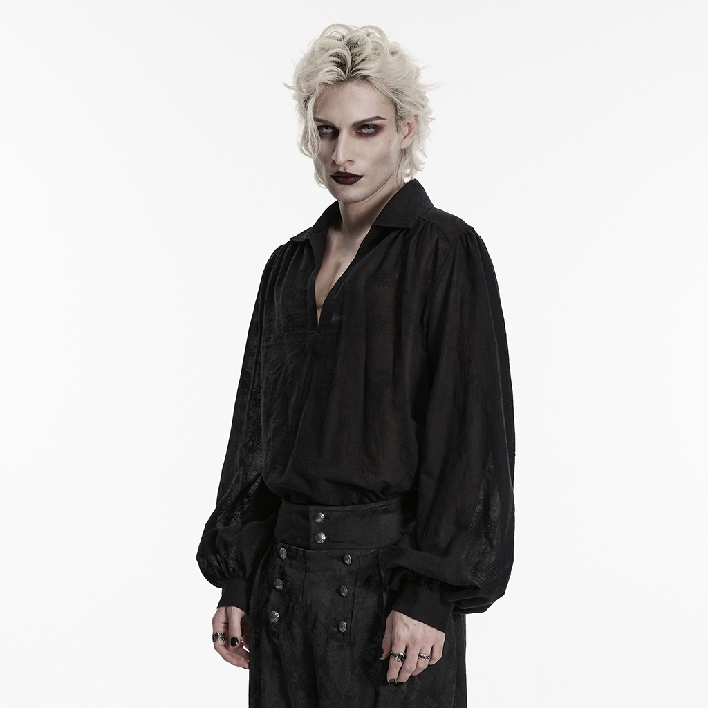 Goth Loose Shirt- Black - Image 2