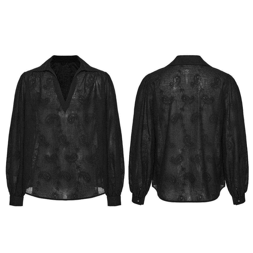 Goth Loose Shirt- Black - Image 5