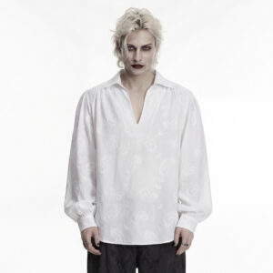 Goth Loose Shirt- White