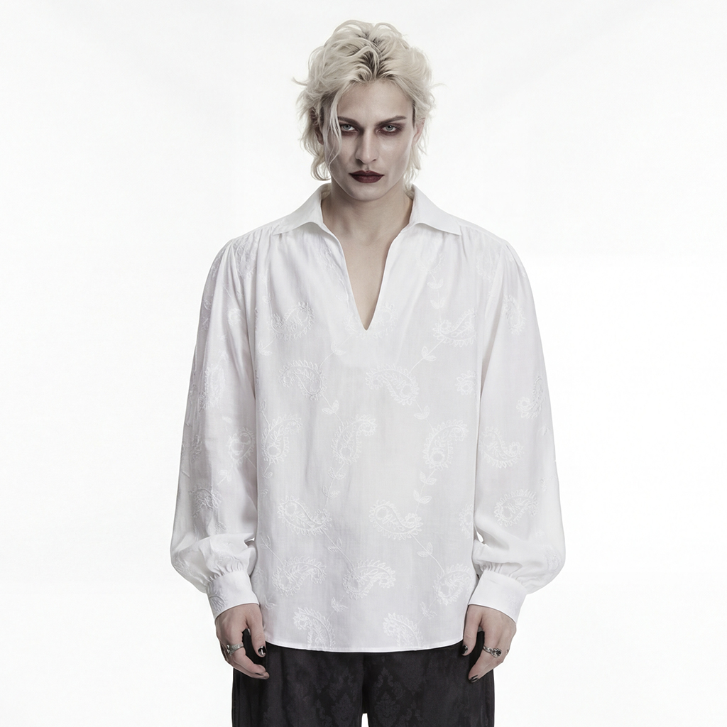 Goth Loose Shirt- White
