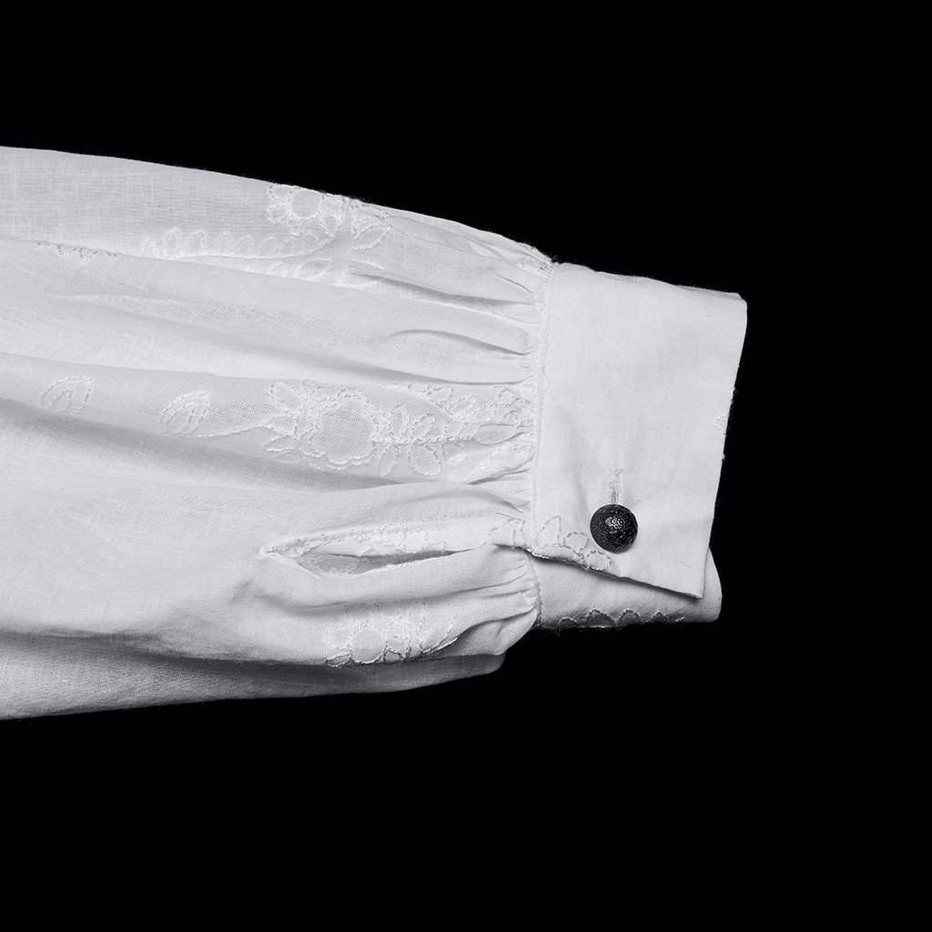 Goth Loose Shirt- White - Image 7