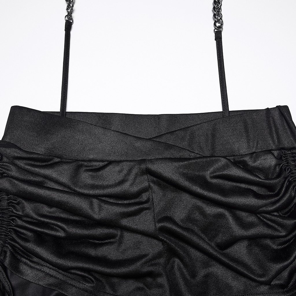 Post-Apocalyptic Drawstring Waist Chain Shorts - Image 6