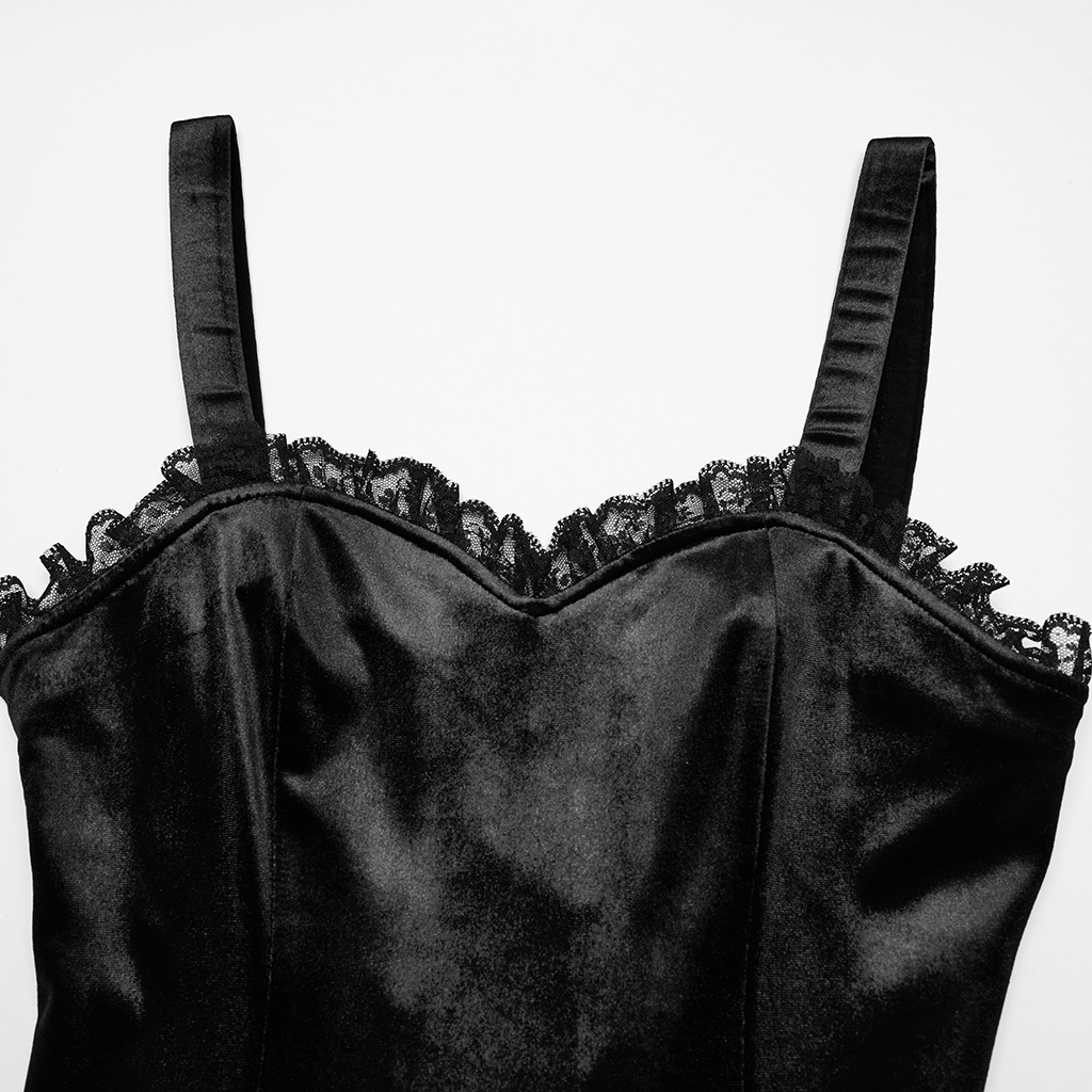 Black Goth Gradient Printed Dress - Image 6