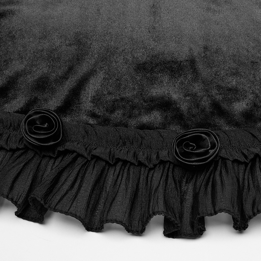 Black Goth Gradient Printed Dress - Image 7