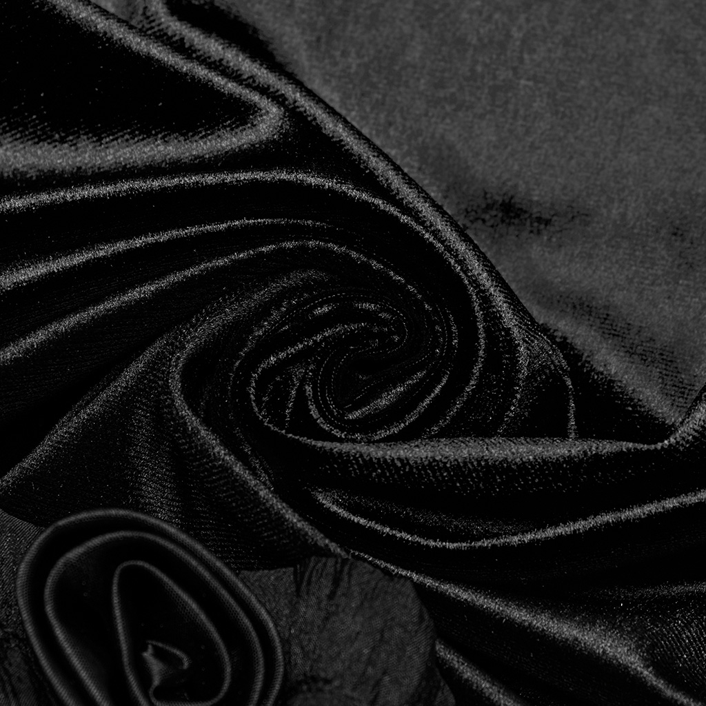 Black Goth Gradient Printed Dress - Image 8