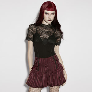 Goth Lace Short Sleeved T-shirt