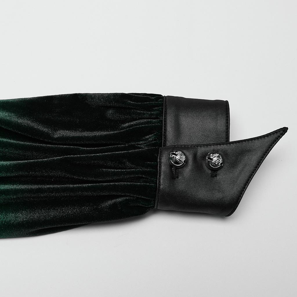 Green Goth Gradient Printed Shirt - Image 7